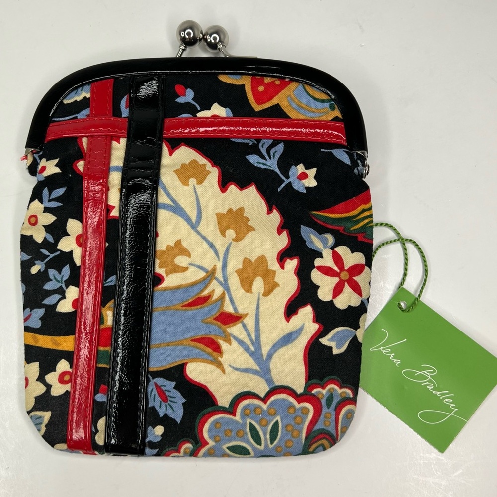 Vera Bradley Please Hold Versailles KissLock Coin Clutch - Picture 1 of 7